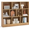 thumbnail image 1 of Neatifyes 10-Cube Bookshelf, 47.5”L Floor Bookcase with 2 Anti-Tipping Kits, Freestanding Storage Organizer, 4-Tier Display Shelf for Home, Office & Dorms (Natural, 10-Cube), 1 of 9
