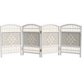thumbnail image 1 of Neatifyes 2 ft. Short Fiber Weave Folding Screen - White - 4 Panels, 1 of 7