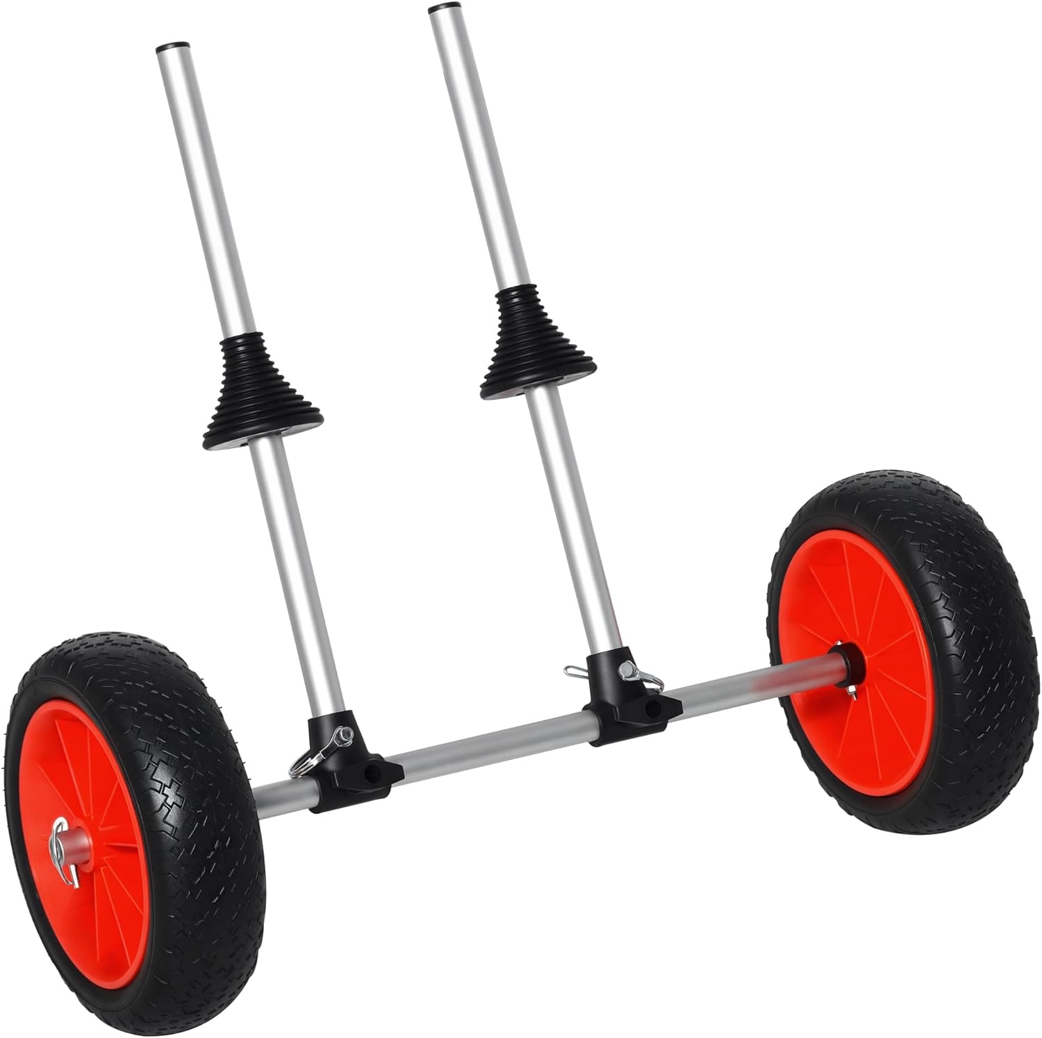 Neatifyes Kayak Cart, Trolley Trailer Kayak Wheels with Strong Aluminum Frame, Adjustable Width Crossbar, & Large Tires
