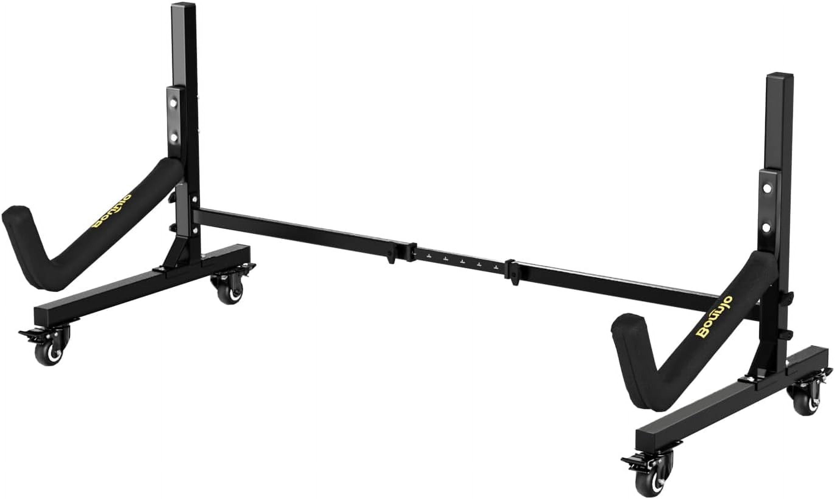 Neatifyes Kayak Stand Freestanding Storage Rack for Kayak Canoe Boat Paddle Board SUP Surfboard for Indoor Outdoor Garage, Shed, Dock with Lockable Wheels Wide Adjustable