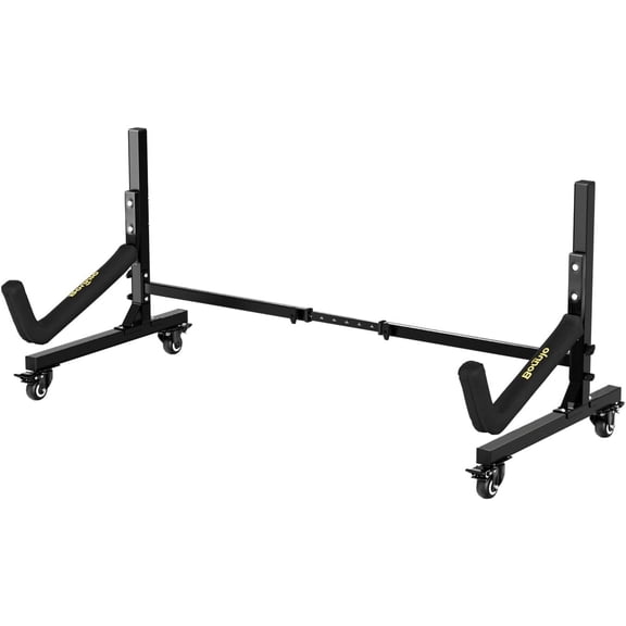 Neatifyes Kayak Stand Freestanding Storage Rack for Kayak Canoe Boat Paddle Board SUP Surfboard for Indoor Outdoor Garage, Shed, Dock with Lockable Wheels Wide Adjustable