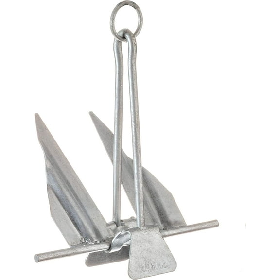 Neatifyes Utility Anchor with Slip Ring Shank Hot-Dipped Galvanized Steel or PVC Coated Multiple Sizes