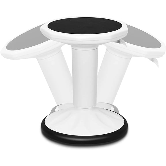 Neatifyes Wobble Stools for Classroom Seating, Wiggle Stool with Adjustable Height, 24" Active Learning Stool, Sitting Balance Chair for School, Office Stand Up, Flexible Seating Wobble Chair (White)
