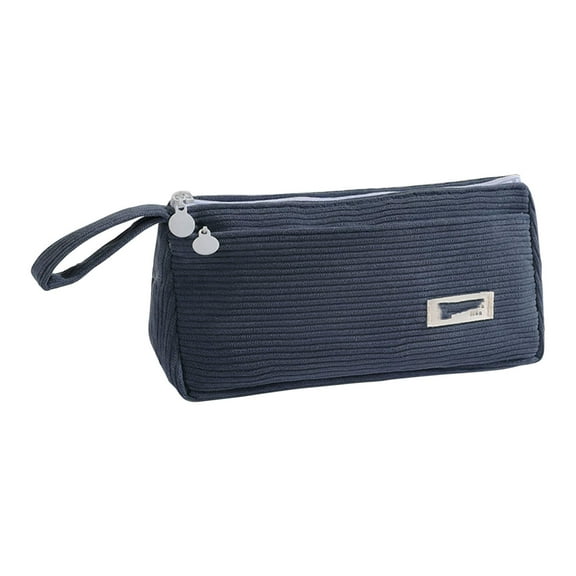 Neatly Organized - Corduroy Pencil Case Double Layered Pen Case Storage Trunks & Bag