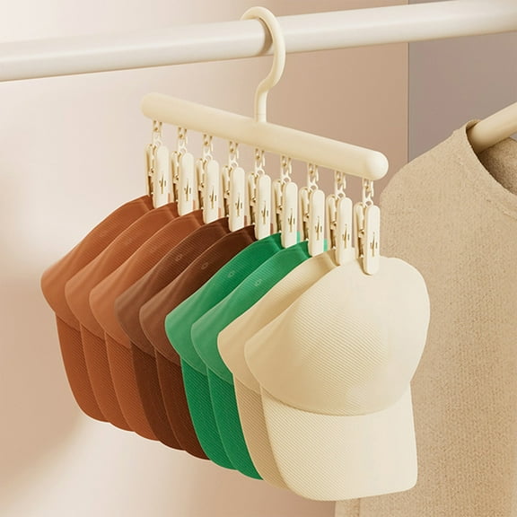 Neatly Organized - Non-Slip Hanger With Clips Plastic Clothes Hanger Multi-Purpose Garment Clamp Delicate Lingerie Drying Rack Sock And Underwear Organizer Clothing & Closet Storage