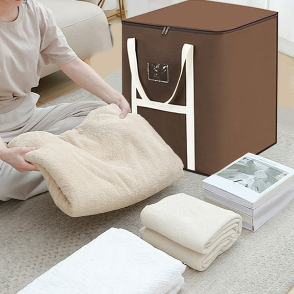 Neatly Organized - Quilt Storage Bag Dormitory Bedroom Clothing And Miscellaneous Items Organization Bag Large Capacity Travel Luggage Bag Moving Packing Bag Storage