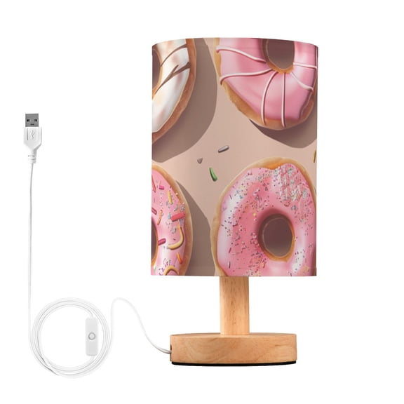 Neatly Placed Donuts Table Lamp with USB Port LED Warm Light Lamp Night Light Home Decor