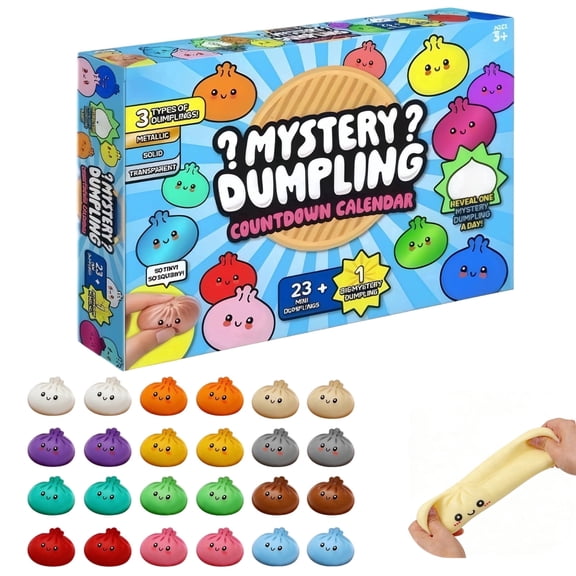 Neato Squishies Dumpling Fidgets for Adults Stress Relief Fidget Box Set Viral Glitter Dumpling Mystery Box Sensory Ball Sets Multi-Pack Crazy Gifts for Fun