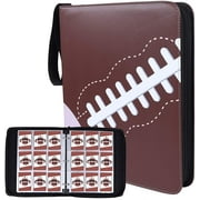 NeatoTek Double Sided Waterproof Football Cards Binder 40 Pages, 720 Pockets, Organize, Expand Football Sports Collection with Trading Card Sleeves, Holder Protector Set and 3-Ring Design