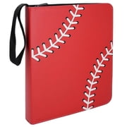 NeatoTek Spark Dual-Sided Baseball Cards Binder - 40 Pages, 720 Pockets, Organize and Protect Your Sports Collection with Trading Card Sleeves and Holder, Red
