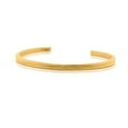 thumbnail image 1 of Nebü Gold Bangle - Grooved Double Band Matte Finish, Adult - 28.8 Grams, 24K Pure, 1 of 4