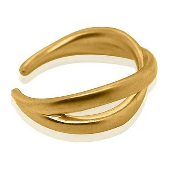 Nebü Gold Ring - Modern Crossover **Matte Finish** - 7.3 Grams, 24K Pure - Large, Adult Unisex