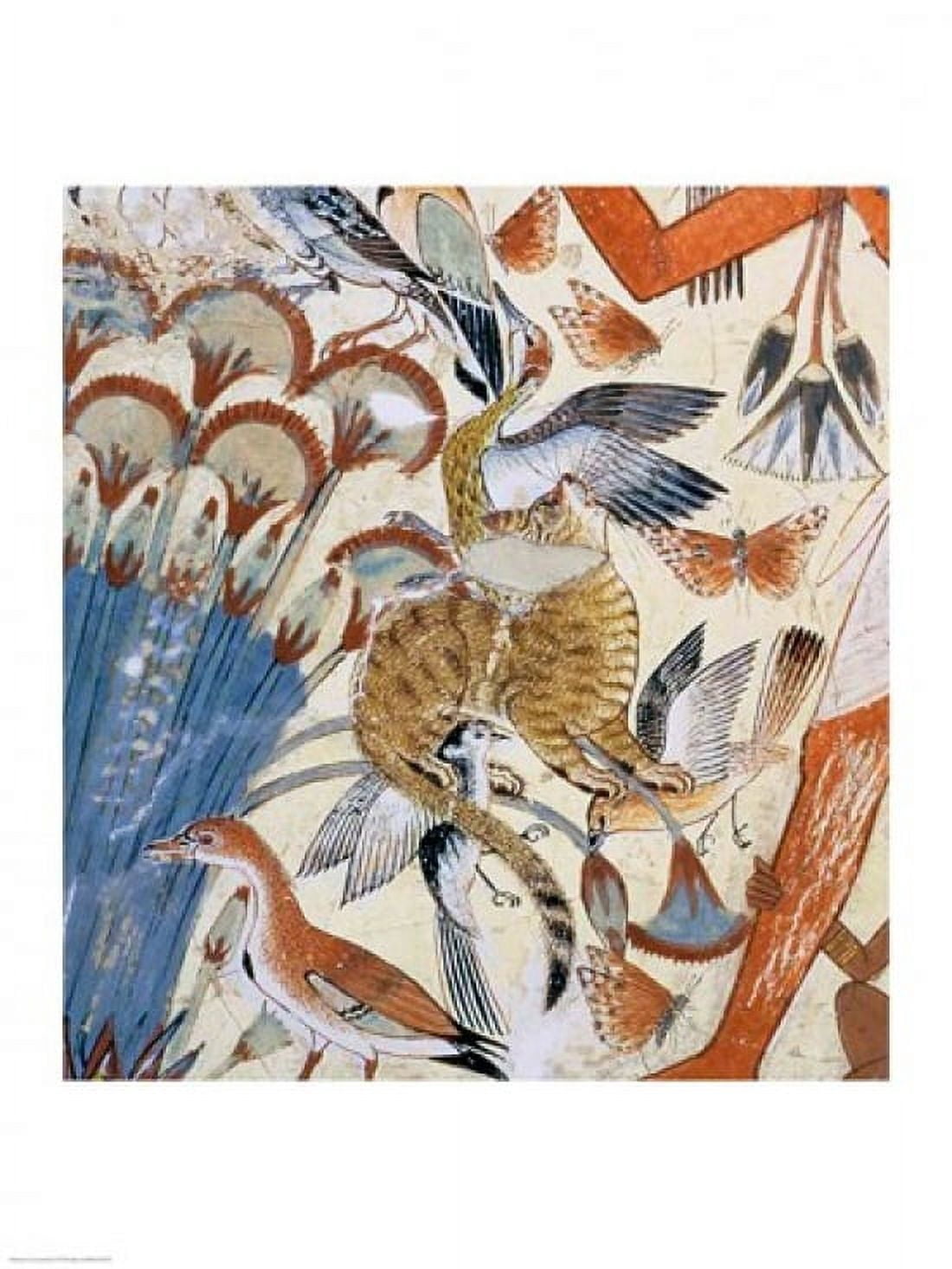 Nebamun hunting in the marshes Canvas Art - (18 x 24)