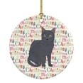 thumbnail image 1 of Nebelung Cat Christmas Ceramic Ornament 2.8 in x 2.8 in, 1 of 3