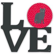 Nebelung Cat Love Metal Wall Artwork LOVE
