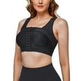 thumbnail image 1 of Nebility Post-Surgery Front Closure Bra for Women Posture Corrector Compression Shapewear Tops with Breast Support Band(Black Small), 1 of 8
