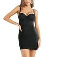 thumbnail image 1 of Nebility Women Dress Full Slip Shapewear Bodysuit Lingerie Body Shaper with Built-in Bra Tops Smooth Back(Black X-Large), 1 of 8