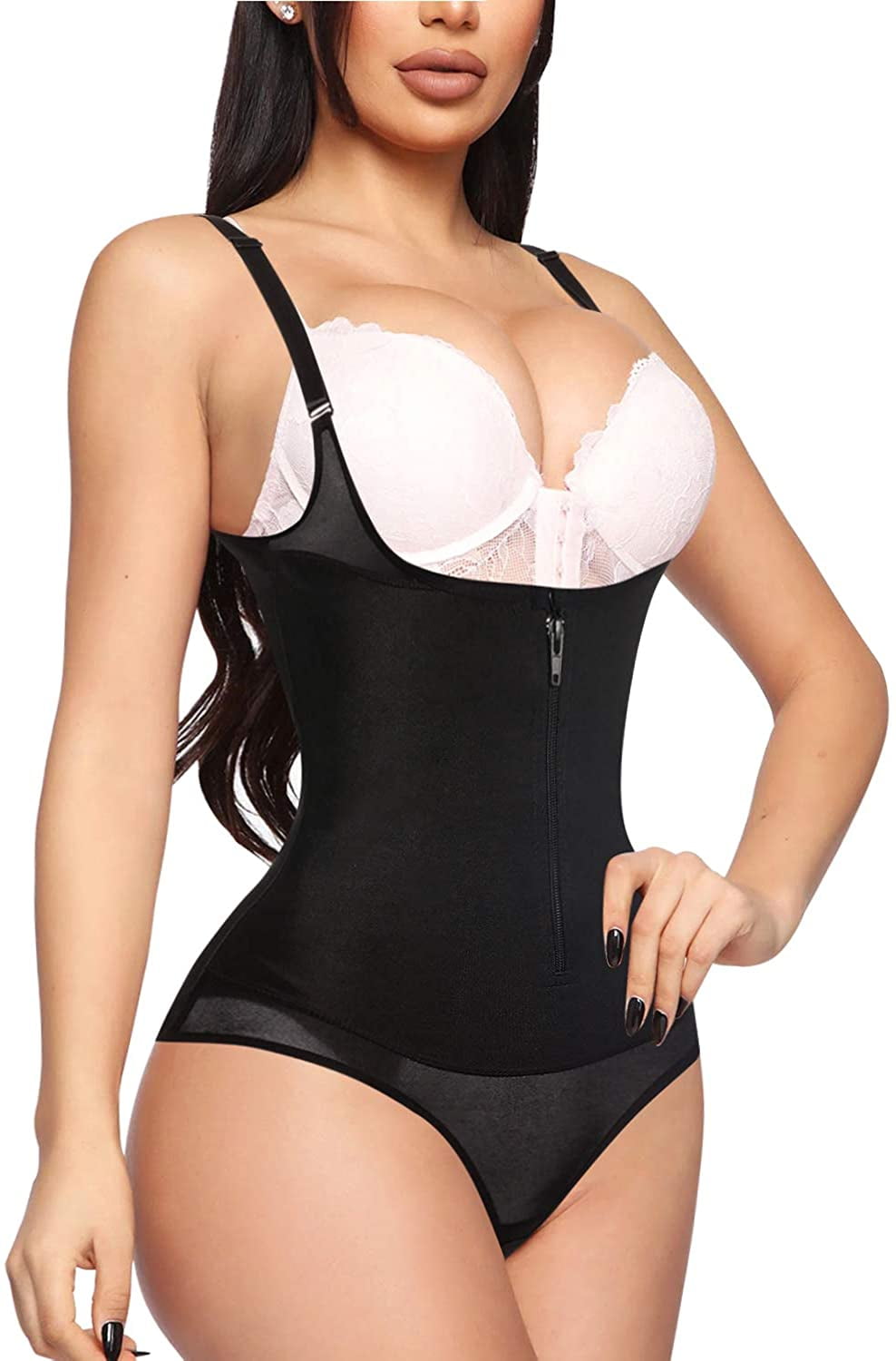 Women Colombianas Post-Surgery Full Body Arm Shaper Body Suit Powernet  Girdle Black Waist Trainer Corsets Slimming Shapewear