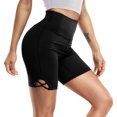 thumbnail image 1 of Nebility Women's High Waist Yoga Gym Running Shorts Tummy Control with Inner Pocket Biker Workout Athletic Shorts Tights, 1 of 7