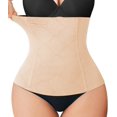 thumbnail image 1 of Nebility Womens' Waist Trainer Tummy Control Waist Cincher Slim Body Shaper (Black Without Hook, M), 1 of 6
