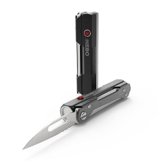 Nebo - 3-in-1 400 Lumens Rechargeable LED Flashlight, Powerbank, and Blade