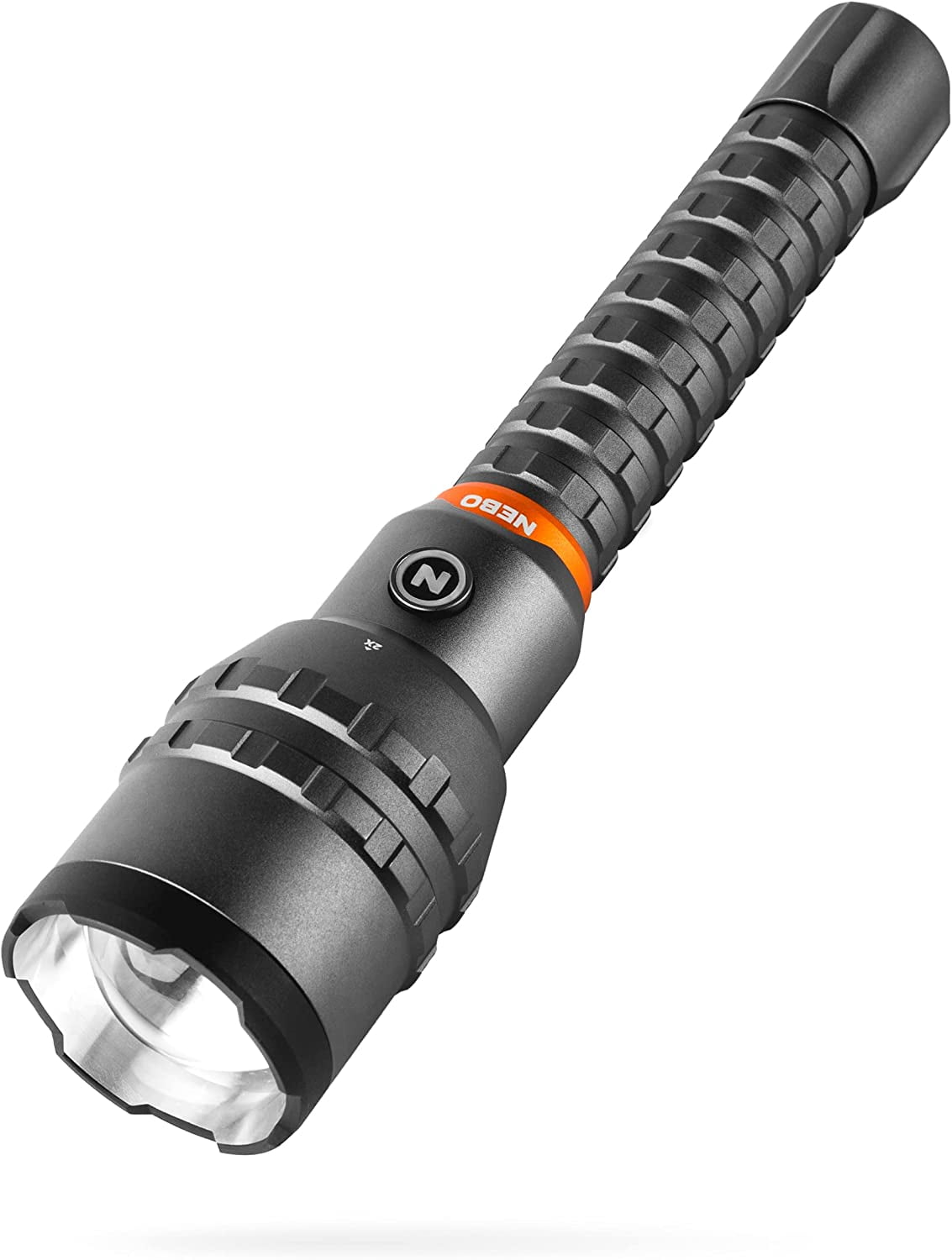 NEBO 12K Lumen USB-C Rechargeable Waterproof Flashlight with Built In Power Bank - Storm Gray