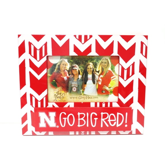 Nebraska Arrow Chevron Picture Frame 8"X10"Go Big Red! For 6"X4" Photo