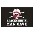 thumbnail image 1 of Nebraska - Blackshirts Man Cave Starter Rug 19"x30", 1 of 2
