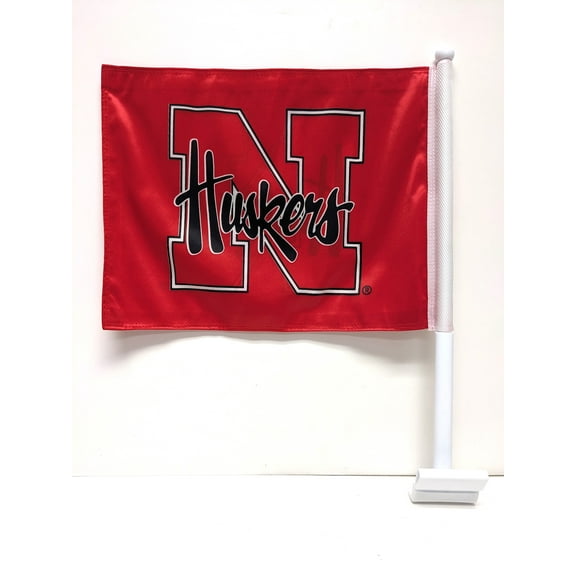 Nebraska Car Flag 15" X 11" Two-Sided