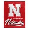 thumbnail image 1 of The Northwest Group  Nebraska Huskers 50" x 60" Signature Raschel Plush Throw Blanket, 1 of 2
