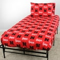 thumbnail image 1 of Nebraska Cornhuskers 100% cotton, 4 piece sheet set - flat sheet, fitted sheet, 2 pillow cases, Full, Team Colors, 1 of 3