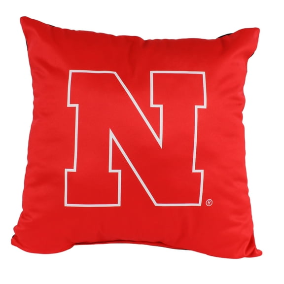 Nebraska Cornhuskers 16 inch Reversible Decorative Pillow