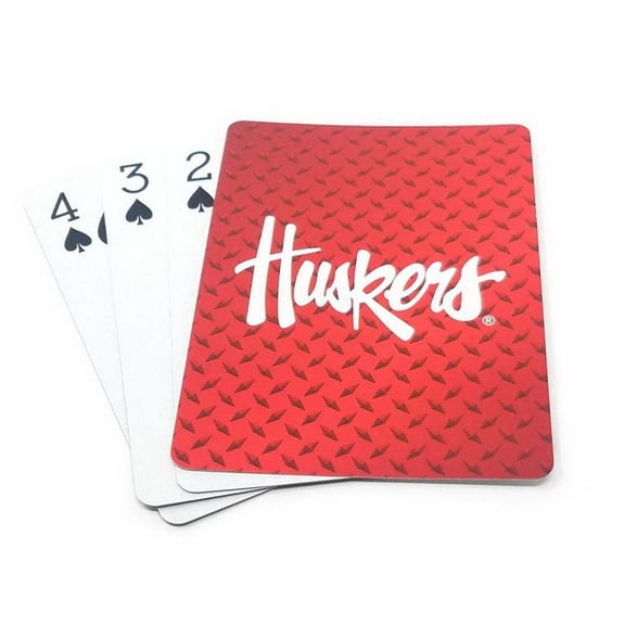 Nebraska Cornhuskers NCAA Diamond Plate Playing Cards