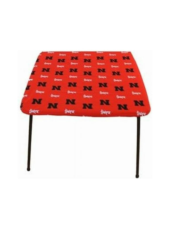 Nebraska Cornhuskers Tailgate Fitted Tablecloth, 33" x 33", Card Table 33" x 33", Card Table