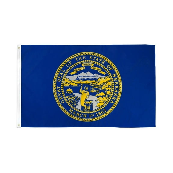 Nebraska Flag 3x5ft Poly