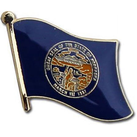 Nebraska Flag Lapel Pin