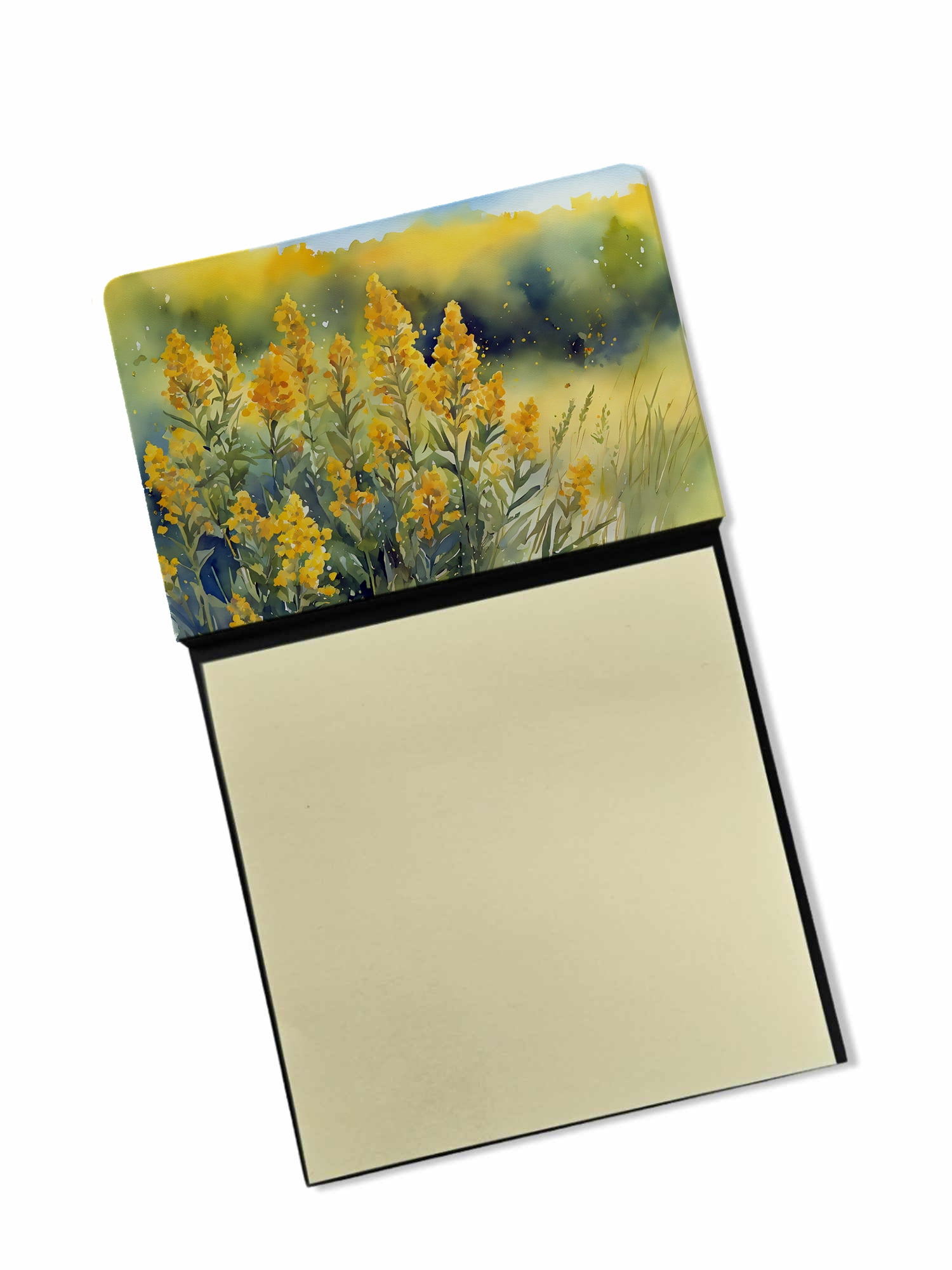 Nebraska Goldenrod in Watercolor Sticky Note Holder 3.25 in x 5.25 in