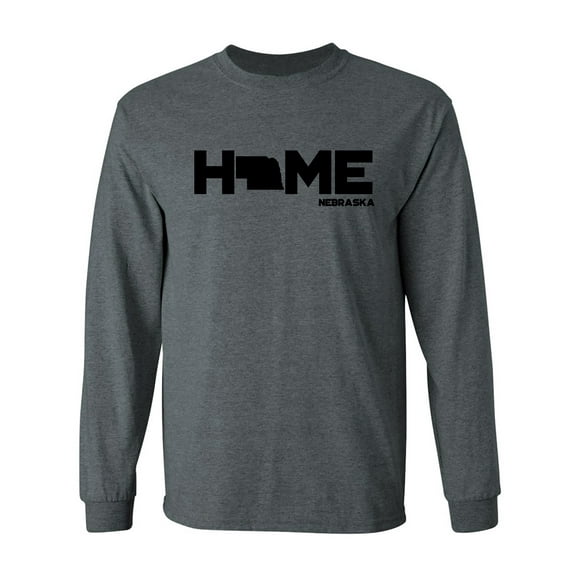 Nebraska HOME Adult Long Sleeve T-shirt