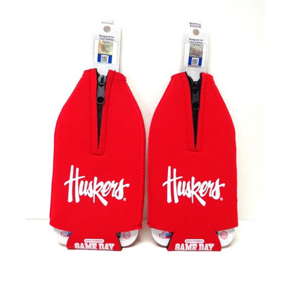 Nebraska Husker Bottle Insulator Sleeve Red 2-Pack