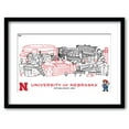 thumbnail image 1 of Nebraska Huskers 11" x 14" Framed Campus Wall Art Collage, 1 of 1