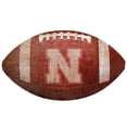 thumbnail image 1 of Nebraska Huskers 12'' Football Sign, 1 of 1