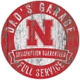 thumbnail image 1 of Nebraska Huskers 12" x 12" Dad's Garage Sign, 1 of 7