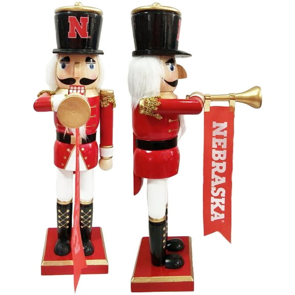 Nebraska Huskers 14" Bugler Nutcracker
