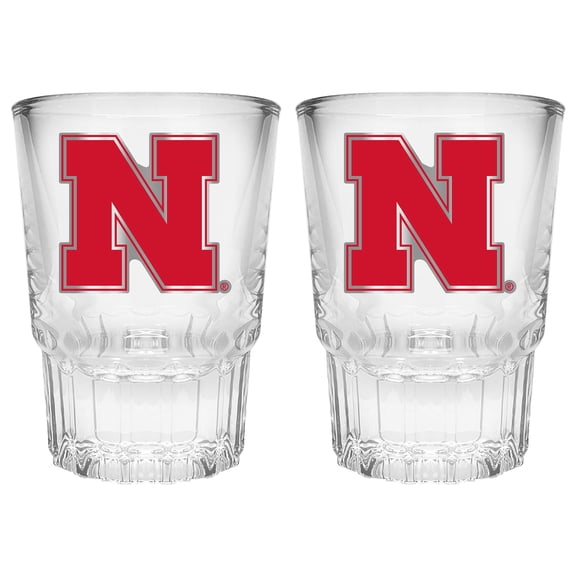 Nebraska Huskers 2-Piece Prism Shot Glass Set