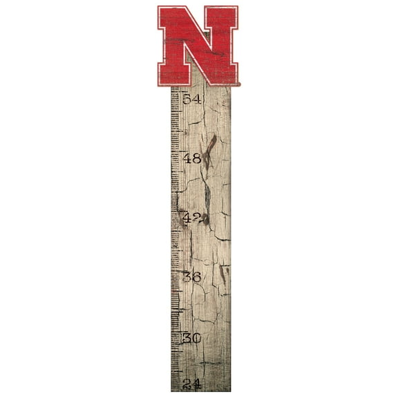 Nebraska Huskers 6" x 36" Growth Chart Sign