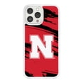 thumbnail image 1 of Nebraska Huskers HD Phone Case Compatible with MagSafe Apple iPhone 13 Pro (Paint Stripe) by Affinity Bands, 1 of 4