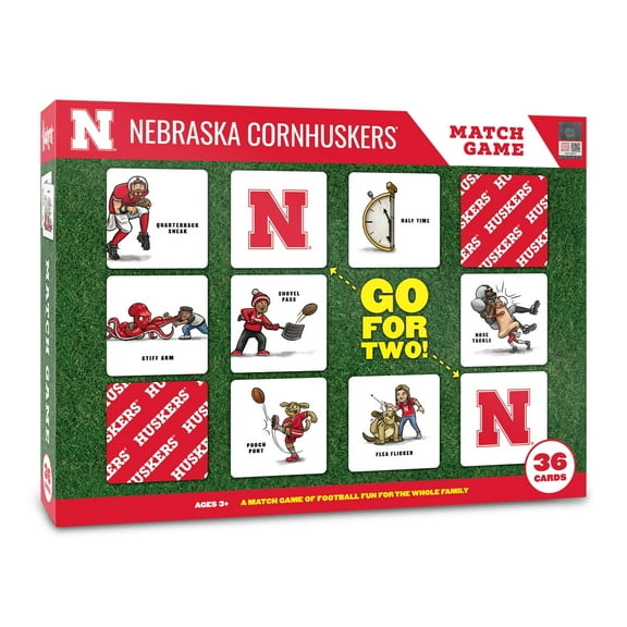 Nebraska Huskers Licensed Memory Match Game