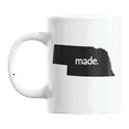 thumbnail image 1 of Nebraska Made & NE USA State Map Outline, US Citizen Coffee & Tea Mug Cup (11oz), 1 of 3