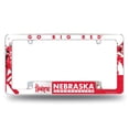 thumbnail image 1 of Nebraska NCAA Huskers Chrome Metal License Plate Frame with Bold Full Frame Design, 1 of 5