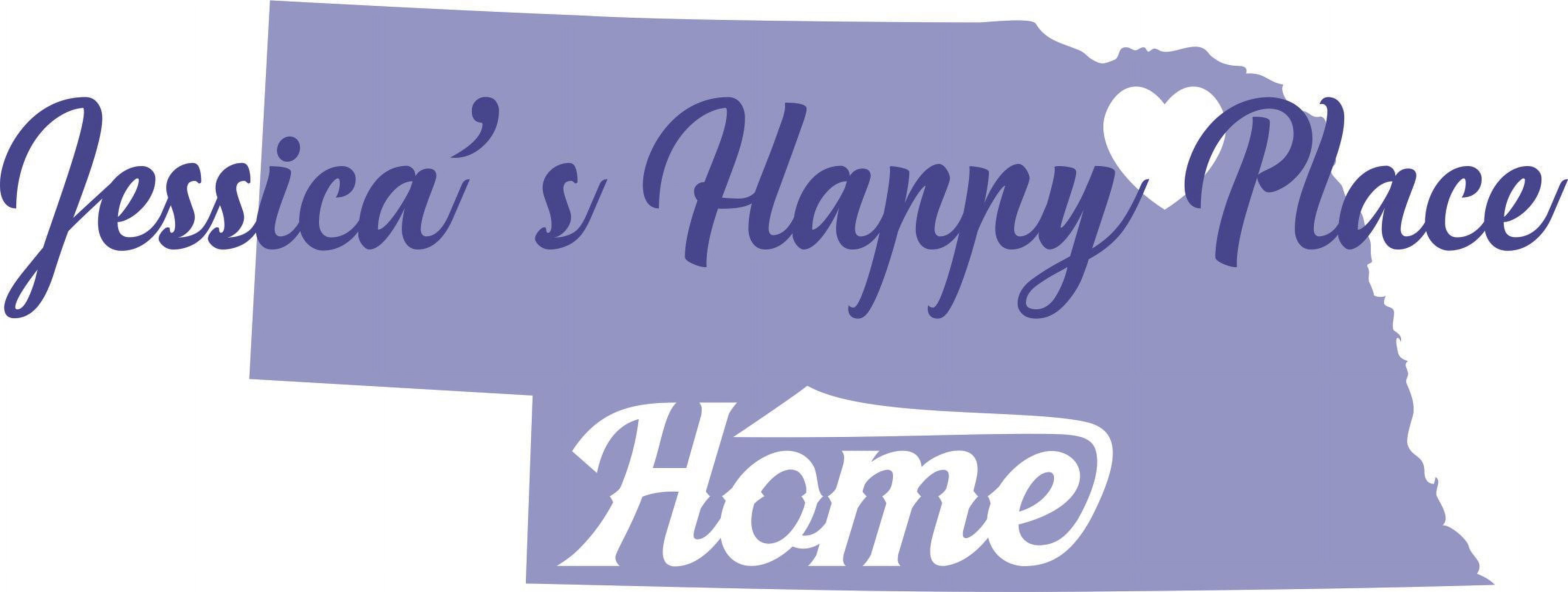 Nebraska Omaha USA State Map Customized Wall Decal Custom Vinyl Wall